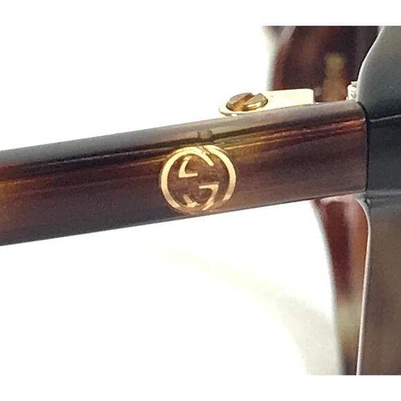 Gucci Eyeglasses Frames GG1930O 004 Tortoise Blue Red Cat Eye Full Rim 55-16-140 - Picture 6 of 12